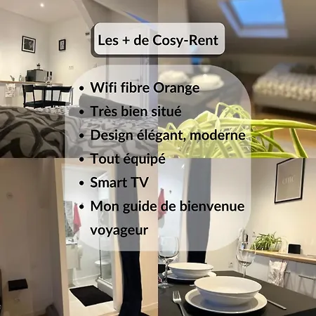 Cosy Rent Studio 4 Tv-wifi Proche Gare ストラスブール